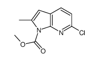 methyl 6-chloro-2-methylpyrrolo[2,3-b]pyridine-1-carboxylate Structure