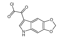 5,6-methylenedioxyindole-3-glyoxyl chloride结构式