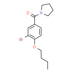 1-(3-bromo-4-butoxybenzoyl)pyrrolidine Structure