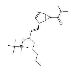 NN-dimethyl-4-exo-(3-t-butyldimethylsilyloxyoct-1-enyl)bicyclo<3.1.0>hex-2-ene-6-carboxamide Structure