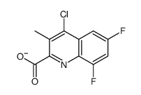 4-氯-6,8-二氟喹啉-2-羧酸甲酯结构式