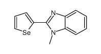 1-methyl-2-selenophen-2-ylbenzimidazole Structure