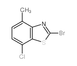 2-溴-7-氯-4-甲基苯并噻唑结构式
