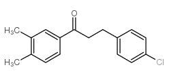 3-(4-CHLOROPHENYL)-3',4'-DIMETHYLPROPIOPHENONE structure