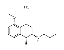 cis-5-methoxy-1-methyl-2-(n-propylamino)tetralin hydrochloride Structure