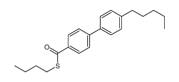 S-butyl 4-(4-pentylphenyl)benzenecarbothioate结构式