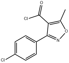 3-(4-氯-苯基)-5-甲基-异噁唑-4-羰酰氯结构式