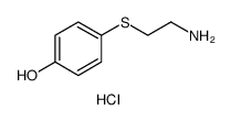 Phenol, 4-[(2-aminoethyl)thio]-, hydrochloride (1:1)结构式