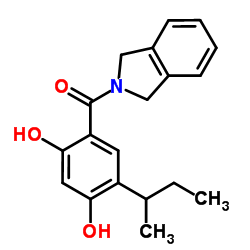 (5-sec-Butyl-2,4-dihydroxyphenyl)(1,3-dihydro-2H-isoindol-2-yl)methanone结构式