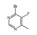 4-溴-5-氟-6-甲基嘧啶结构式