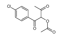 [1-(4-chlorophenyl)-1,3-dioxobutan-2-yl] acetate Structure