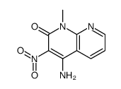 4-amino-1-methyl-3-nitro-1,8-naphthyridin-2-one Structure