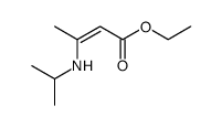 ethyl (2Z)-3-(isopropylamino)but-2-enoate结构式