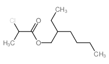 Propanoic acid,2-chloro-, 2-ethylhexyl ester结构式