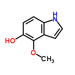 5-羟基-4-甲氧基-1H-吲哚结构式