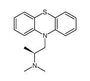 (-)-dimethyl-(β-phenothiazin-10-yl-isopropyl)-amine结构式
