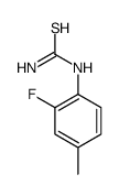 1-(2-Fluoro-4-methylphenyl)thioure结构式