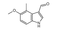5-甲氧基-4-甲基吲哚-3-甲醛结构式