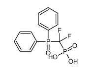 [diphenylphosphoryl(difluoro)methyl]phosphonic acid Structure