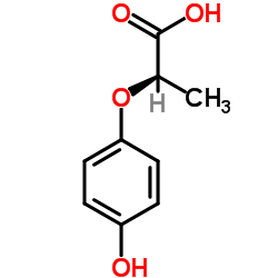 (R)-2-(4-Hydroxyphenoxy)propanoic acid Structure