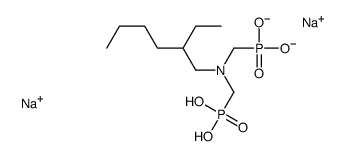 disodium dihydrogen [[(2-ethylhexyl)imino]bis(methylene)]bisphosphonate结构式