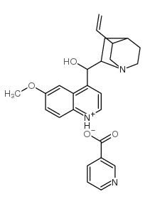 (8alpha,9R)-9-hydroxy-6'-methoxycinchonanium nicotinate picture