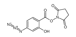 (2,5-dioxopyrrolidin-1-yl) 4-azido-2-hydroxybenzoate Structure