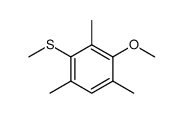 3-Methylmercapto-2,4,6-trimethyl-anisol Structure