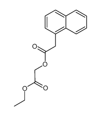Naphthalen-1-yl-acetic acid ethoxycarbonylmethyl ester Structure
