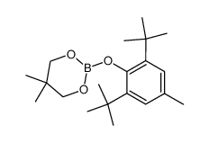 2,6-Di-t-butyl-4-methylphenyl-2,2-dimethyl-1,3-propandiolborat Structure