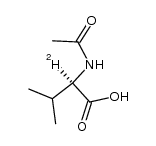 N-acetyl-D-[2-2H]valine结构式