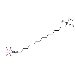 N-hexadecyltrimethylammoniumhexafluorophosphate Structure