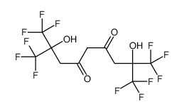 1,1,1,9,9,9-hexafluoro-2,8-dihydroxy-2,8-bis(trifluoromethyl)nonane-4,6-dione结构式