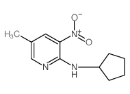 2-环戊基氨基-5-甲基-3-硝基吡啶结构式
