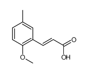 (2E)-3-(2-甲氧基-5-甲基苯基)丙烯酸结构式
