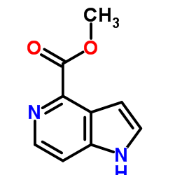 1H-吡咯并[3,2-c]吡啶-4-羧酸甲酯结构式
