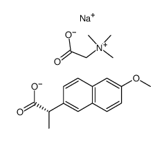 S-naproxen betainate sodium salt Structure