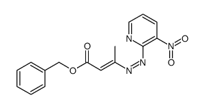benzyl 3-[(3-nitropyridin-2-yl)diazenyl]but-2-enoate结构式
