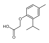2-(4-methyl-2-propan-2-ylphenoxy)acetic acid Structure