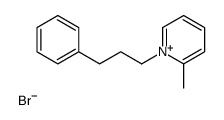 1-(3-phenylpropyl)-2-methylpyridinium bromide结构式