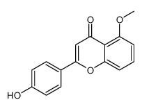 4-羟基-5-甲氧基黄酮结构式