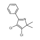 3,4-dichloro-2,2-dimethyl-5-phenyl-2H-pyrrole结构式
