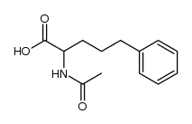 DL-N-acetyl-2-amino-5-phenylpentanoic acid结构式