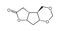 (4aS,4bR,7aS,8aR)-hexahydrofuro[3',2':3,4]cyclopenta[1,2-d][1,3]dioxin-6(7aH)-one结构式