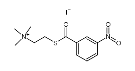 m-nitrobenzoylthiocholine iodide Structure