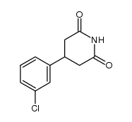 β-(chloro-3 phenyl) glutarimide结构式