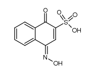 4-hydroxyimino-1-oxo-1,4-dihydro-naphthalene-2-sulfonic acid Structure
