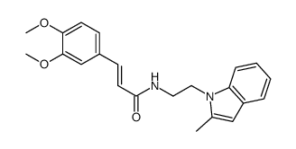 (E)-3-(3,4-dimethoxyphenyl)-N-(2-(2-methyl-1H-indol-1-yl)ethyl)acrylamide Structure