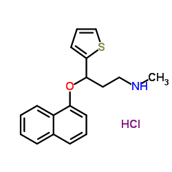 (RS)-度洛西汀盐酸盐结构式