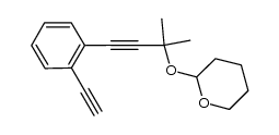 tetrahydro-2-[[4-(2-ethynylphenyl)-2-methyl-3-butyn-2-yl]oxy]-2H-pyran结构式